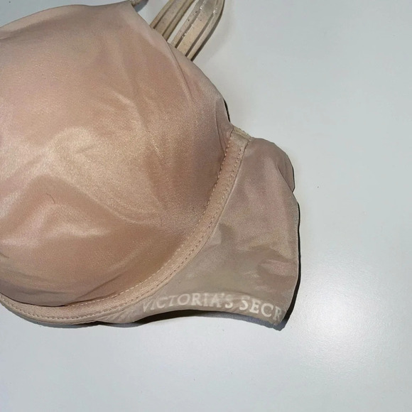 Victoria’s Secret Lined Perfect Coverage Tan Push-up T-shirt Bra 36B Women’s - Picture 4 of 10
